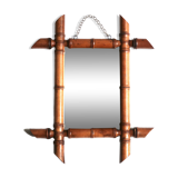 Small mirror with turned wooden frame, 1930s