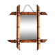 Small mirror with turned wooden frame, 1930s