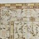 Tapis Vintage Turc Crème, Médaillon Floral, Style Shabby Chic, 150x250Cm
