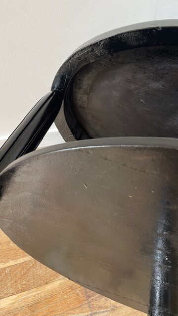 Gueridon console bois noir art déco