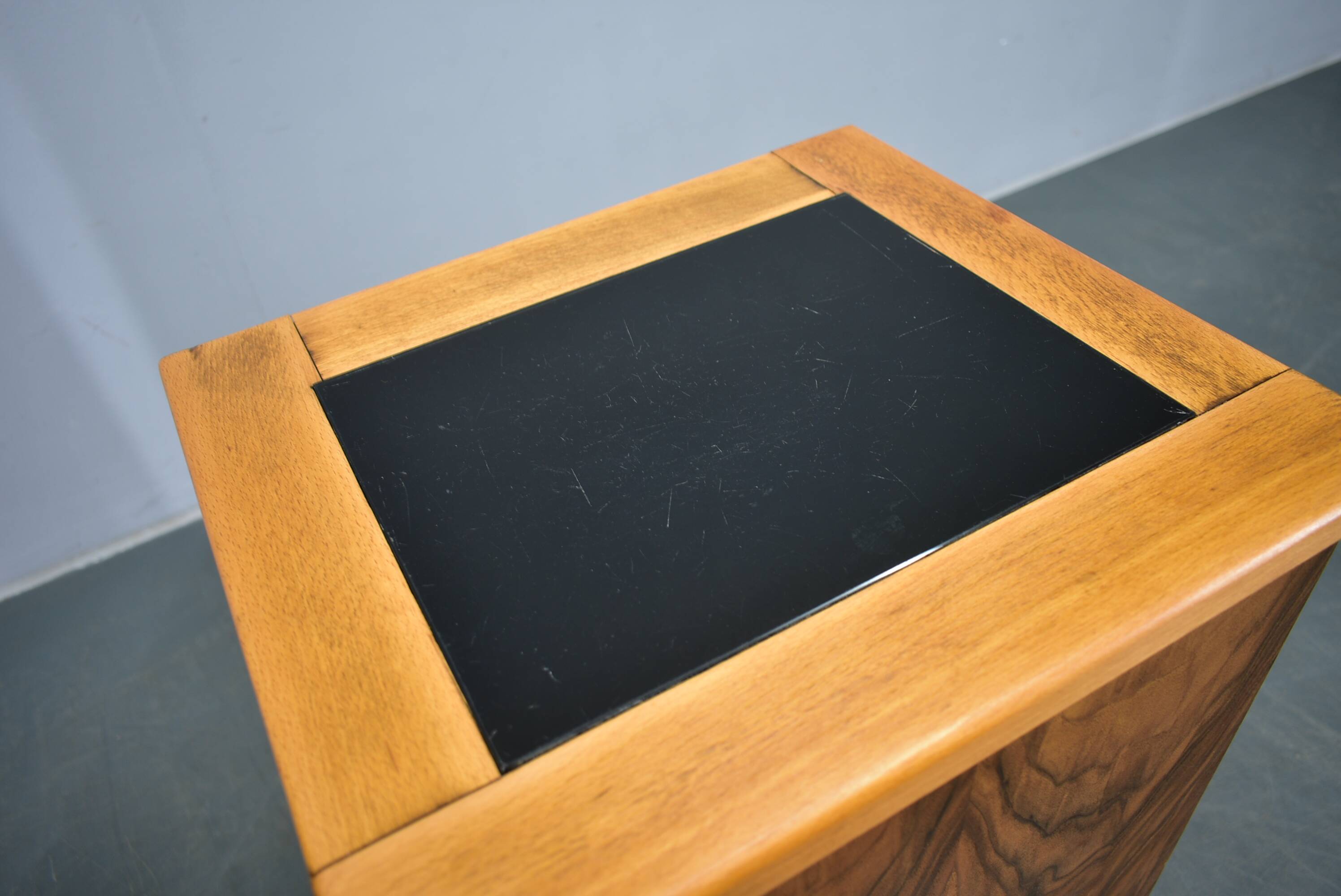 1935s pair of rare Art Deco bedside tables, Czechoslovakia