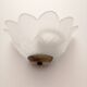 Flower-shaped molded glass wall lamp