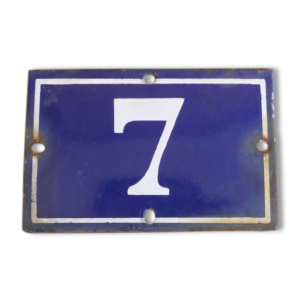 Plate rack number 7