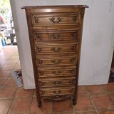 Louis XV Style Weekly Chest in Solid Cherry Wood