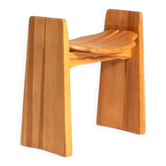 Tabouret "Jonte" en pin par Gilbert Marklund pour Furusnickarn AB, Suède, 1969