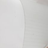 Pair of vintage 80s wall lamps in decorated glass Italian design