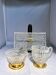 Gold-plated Bohemian crystal coffee set – 1960s/1980s