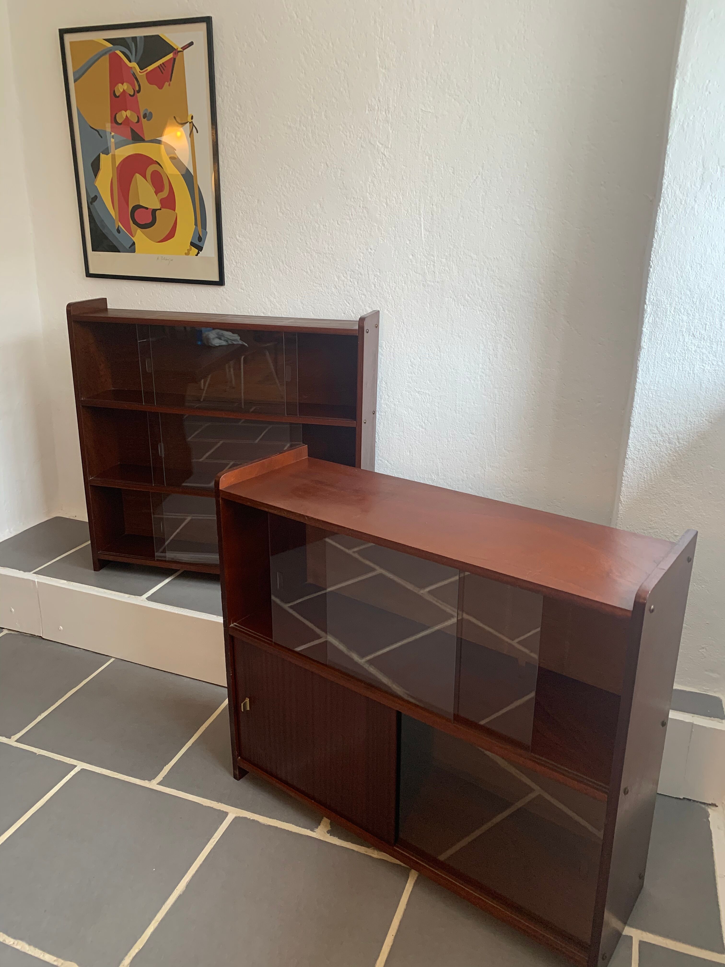 Vintage wood library 50s