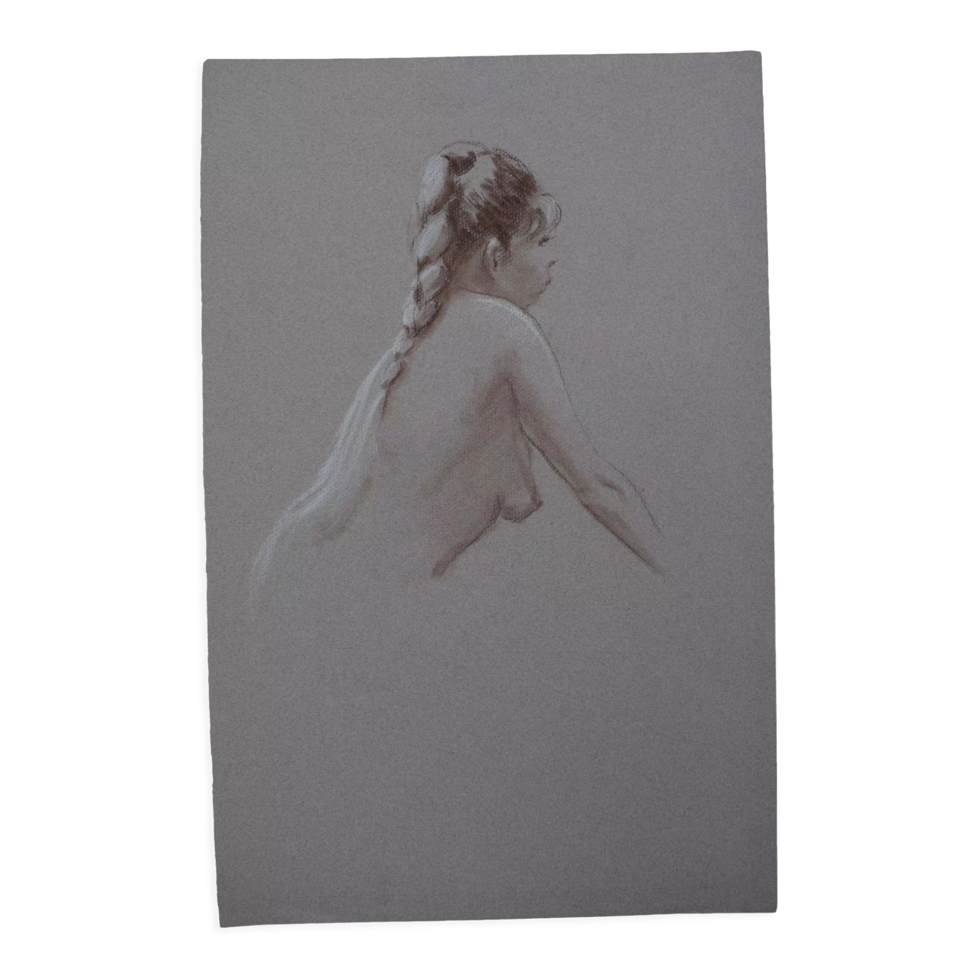 Sketch study nude pencil drawing academic