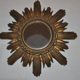 Golden sun mirror made in Italy 70