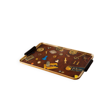 1970s vintage plateau for a cabinet of curiosities