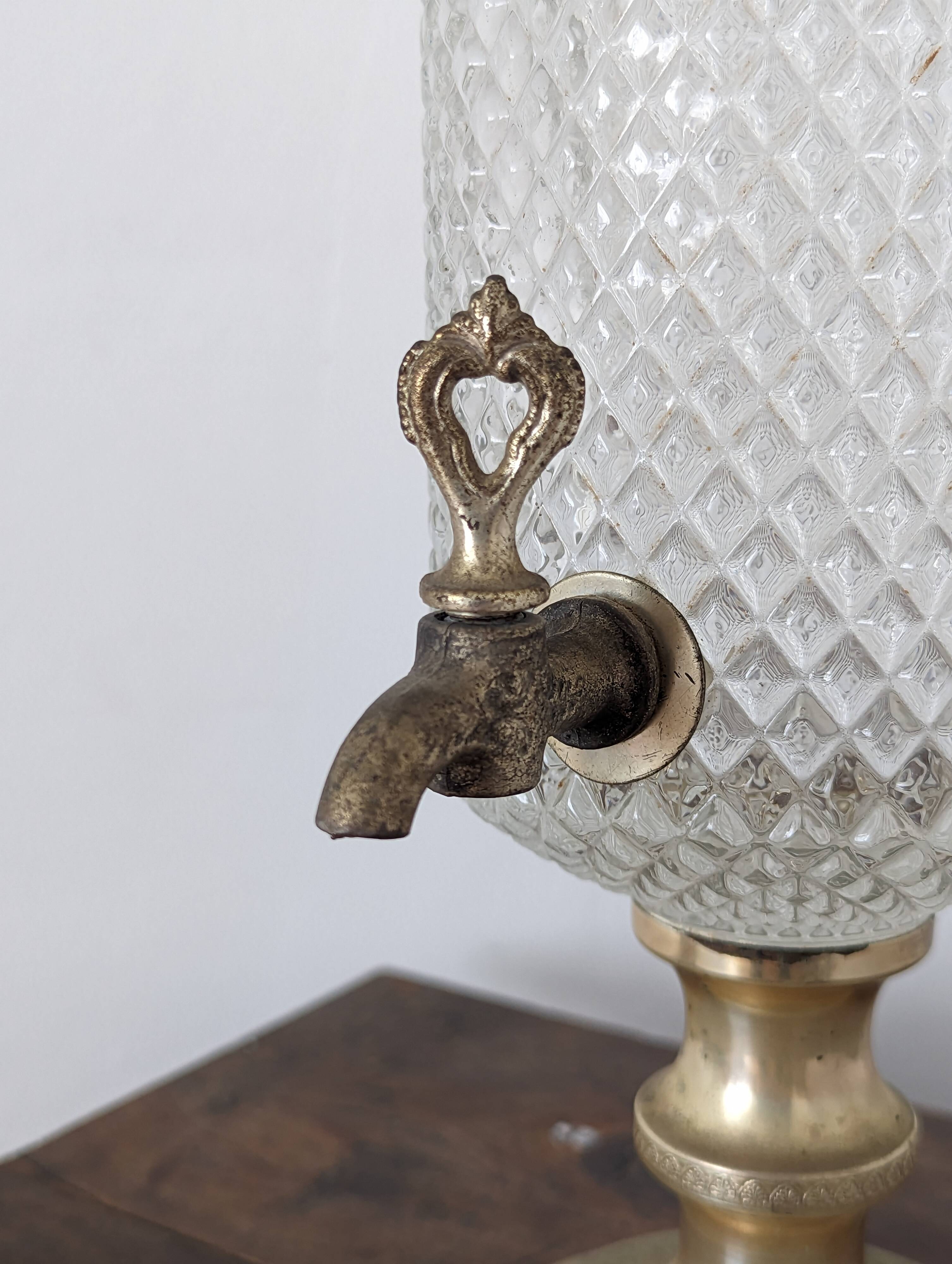 Crystal liqueur/absinthe fountain