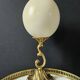 Ostrich Egg, Brass Base (20th Century) H: 29 cm