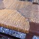 Natural roped wood tabouret