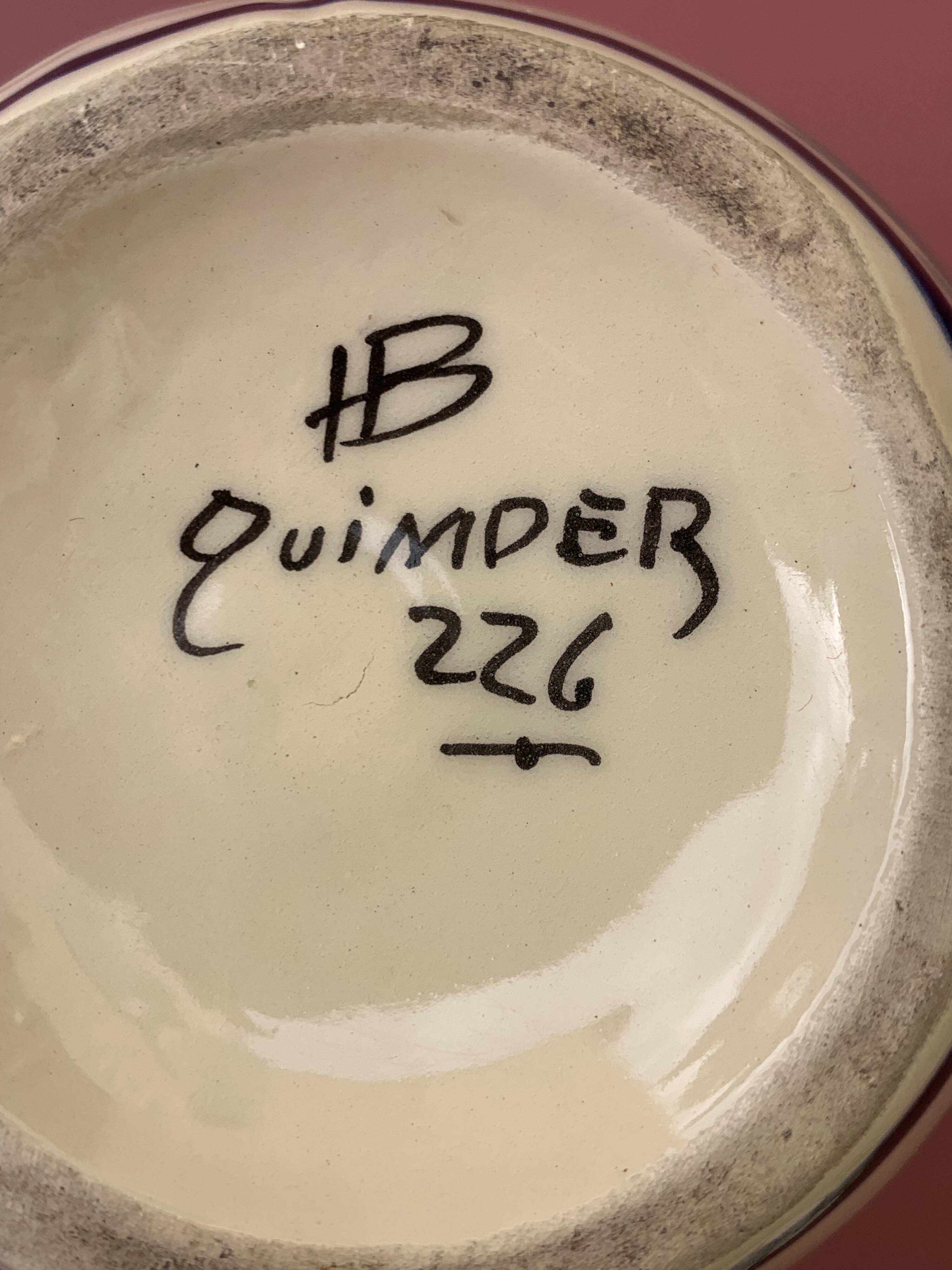 Vintage Henriot Quimper vase