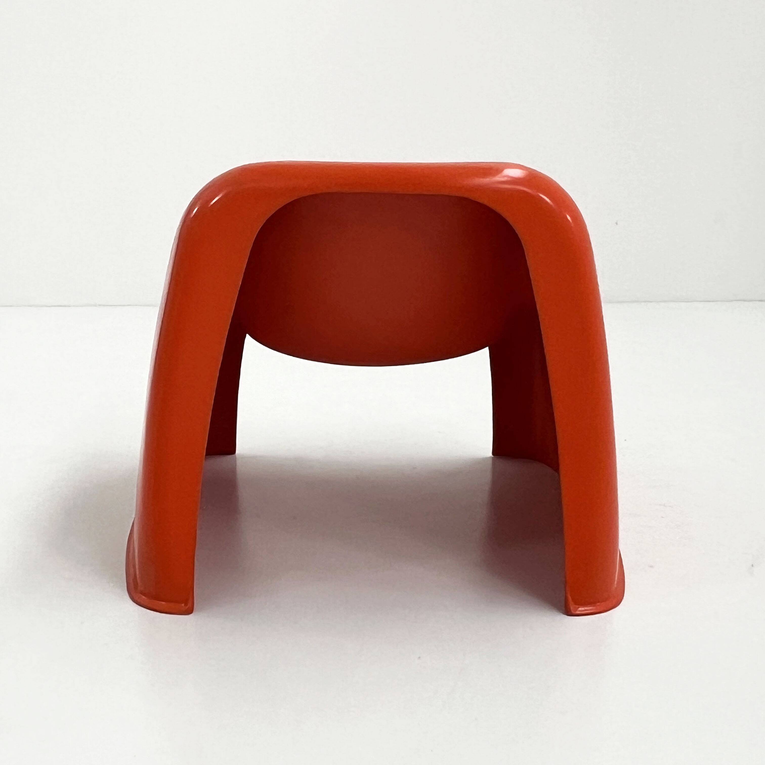 Fauteuil Toga orange par Sergio Mazza pour Artemide, 1960