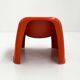 Fauteuil Toga orange par Sergio Mazza pour Artemide, 1960