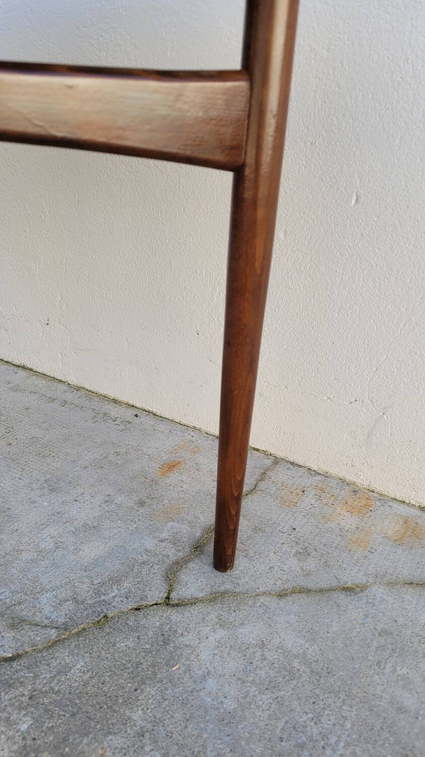 1960s Scandinavian tripod coffee table in teak