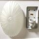 Vintage oval frosted glass ceiling light