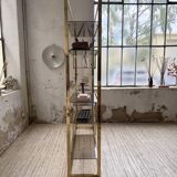 Brass shelf 1970 Belgo Chrom regency