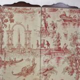 Screen four prentals of jouy canvas