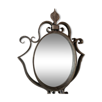 Wrought iron mirror