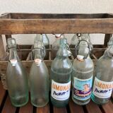 Wooden crate - lemonade bottles