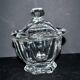 Baccarat Harcourt Missouri Flat Ribbed Crystal Sugar Bowl - Defect