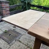 Old solid oak farm table