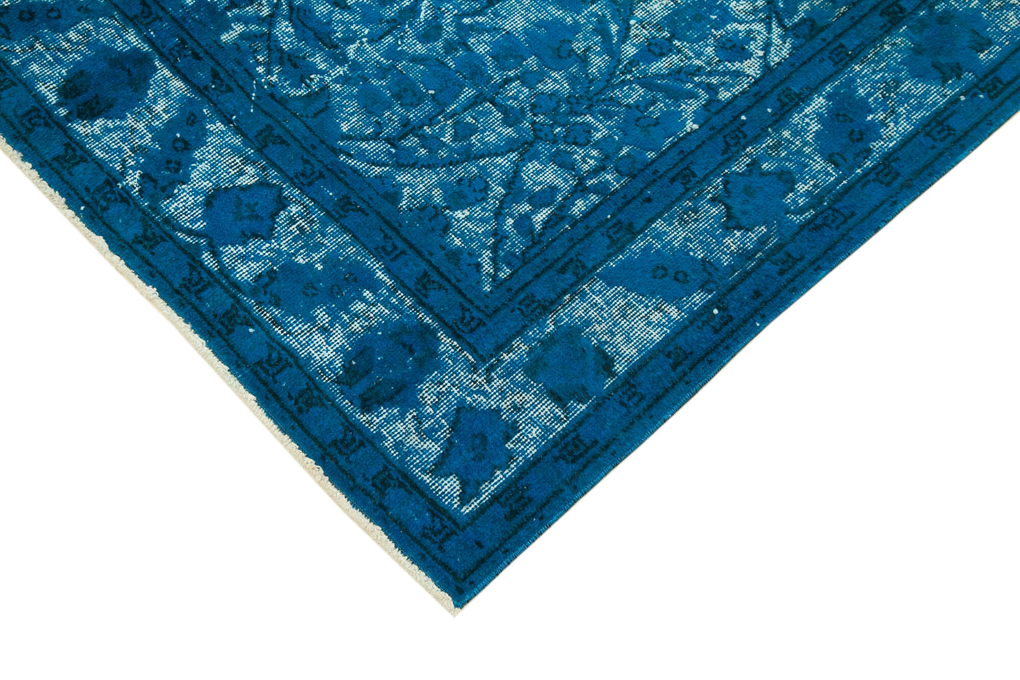 Handmade contemporary oriental 1970s 140 cm x 230 cm turquoise carpet