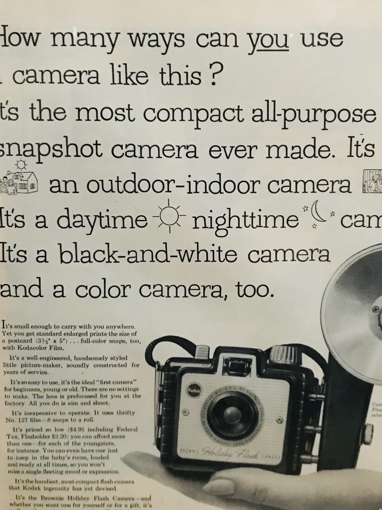 Affiche vintage kodak années 1950
