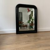 Miroir Louis Philippe noir ancien - 68x53cm