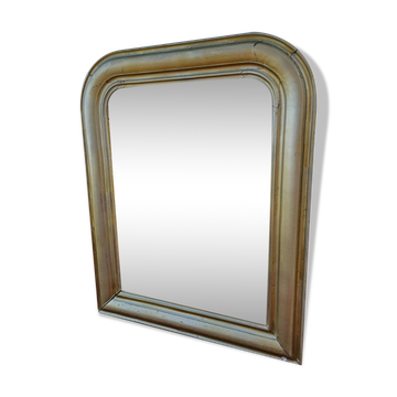 Napoleon III Mirror Wood and Gilded Stucco