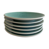 Dessert plates jars tourron aqua