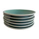 Dessert plates jars tourron aqua