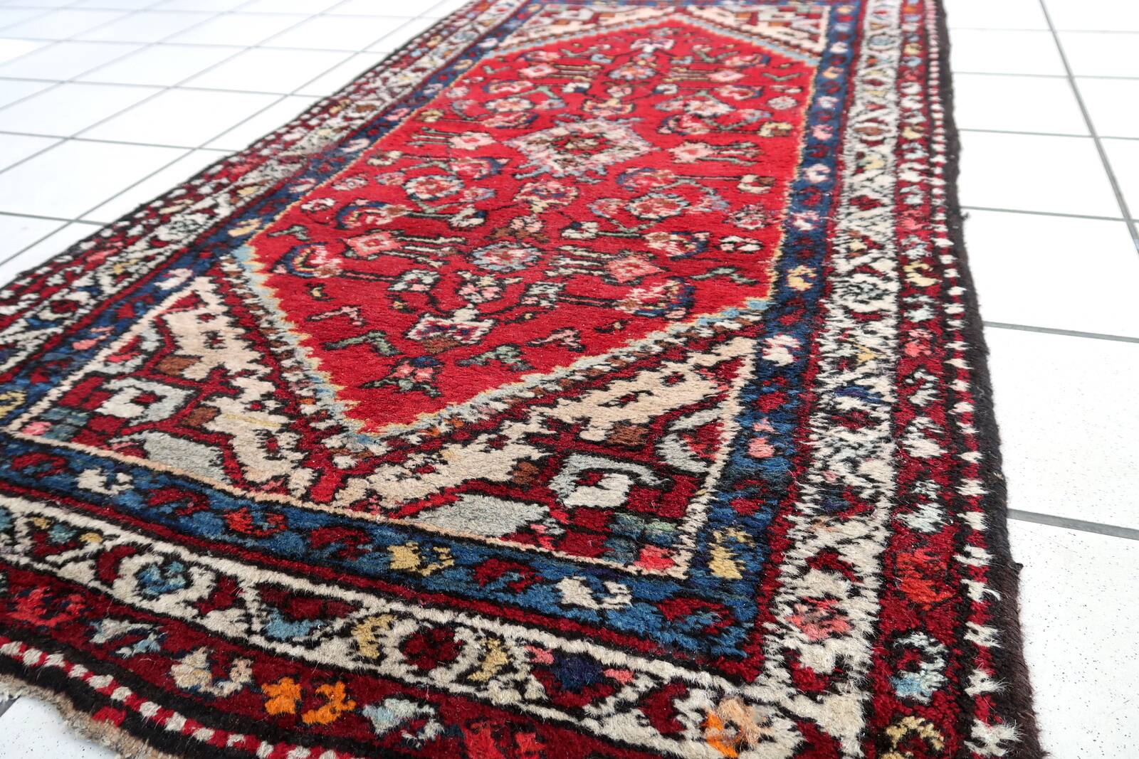 Tapis vintage du Moyen-Orient Malayer fait main en laine – 78 x 151 cm 1970