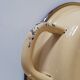 Egg dish in steel enamelled decorations Vintage