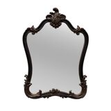 Black and gold baroque mirror