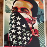 Shepard fairey (obey), american range, signed and dated offset lithograph