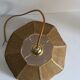 Suspension fleur rotin