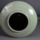 Pot or vase in cracked porcelain celadon Japan vintage 50/60s.