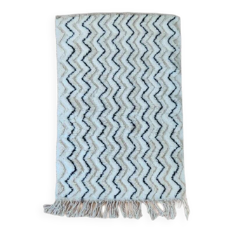 Berber rug ZigZag white and black 105x170 cm