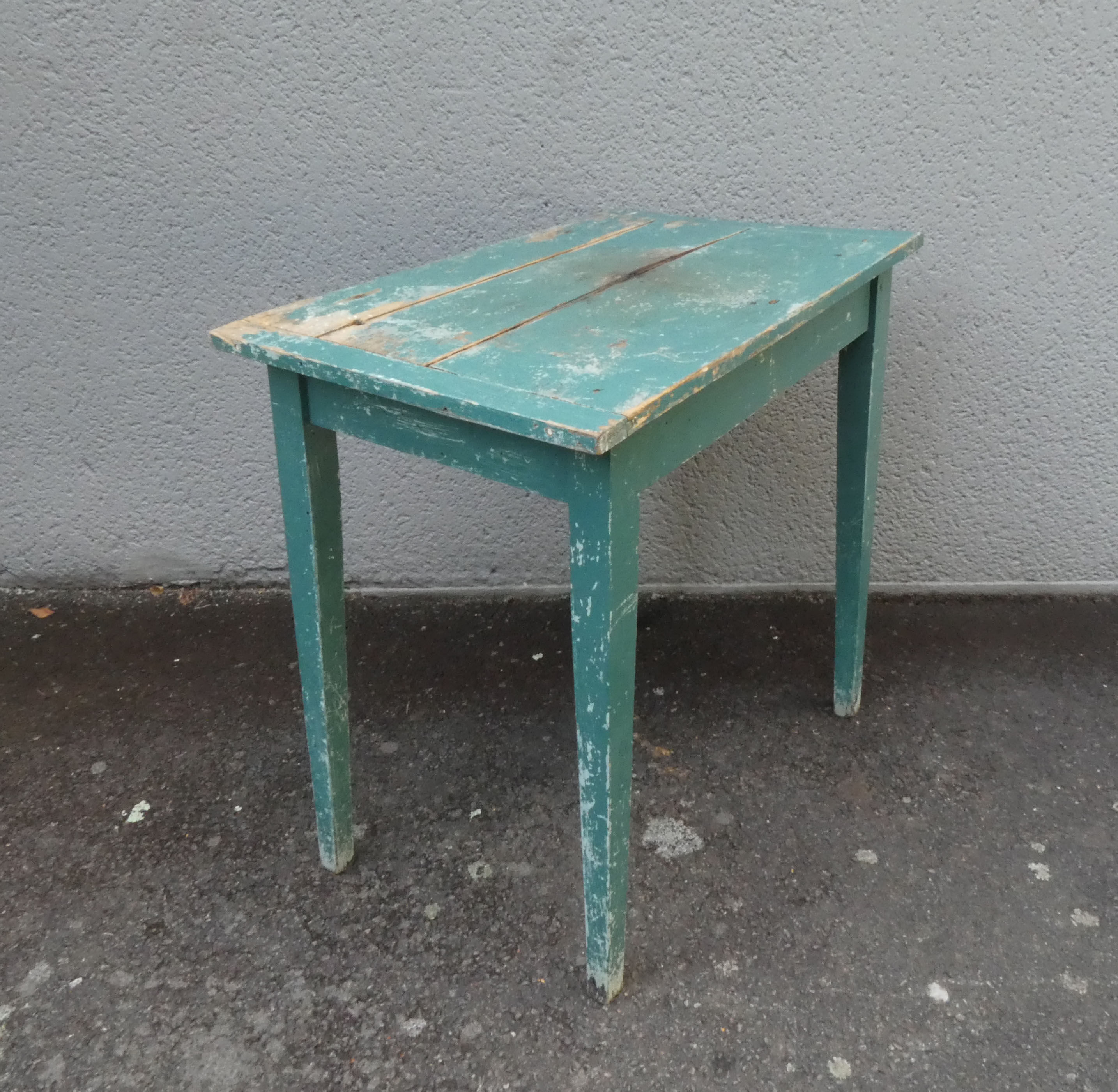 Old wooden table vintage patina