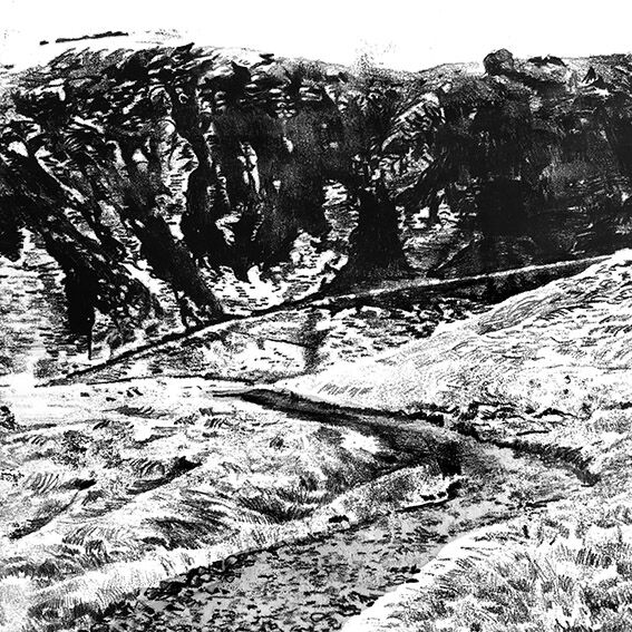 Original illustration back from Iceland