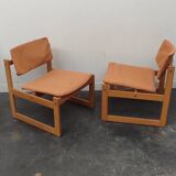 Paire fauteuils SFC 3001 de Michel Mortier  1960