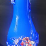 Italian blown glass art vase