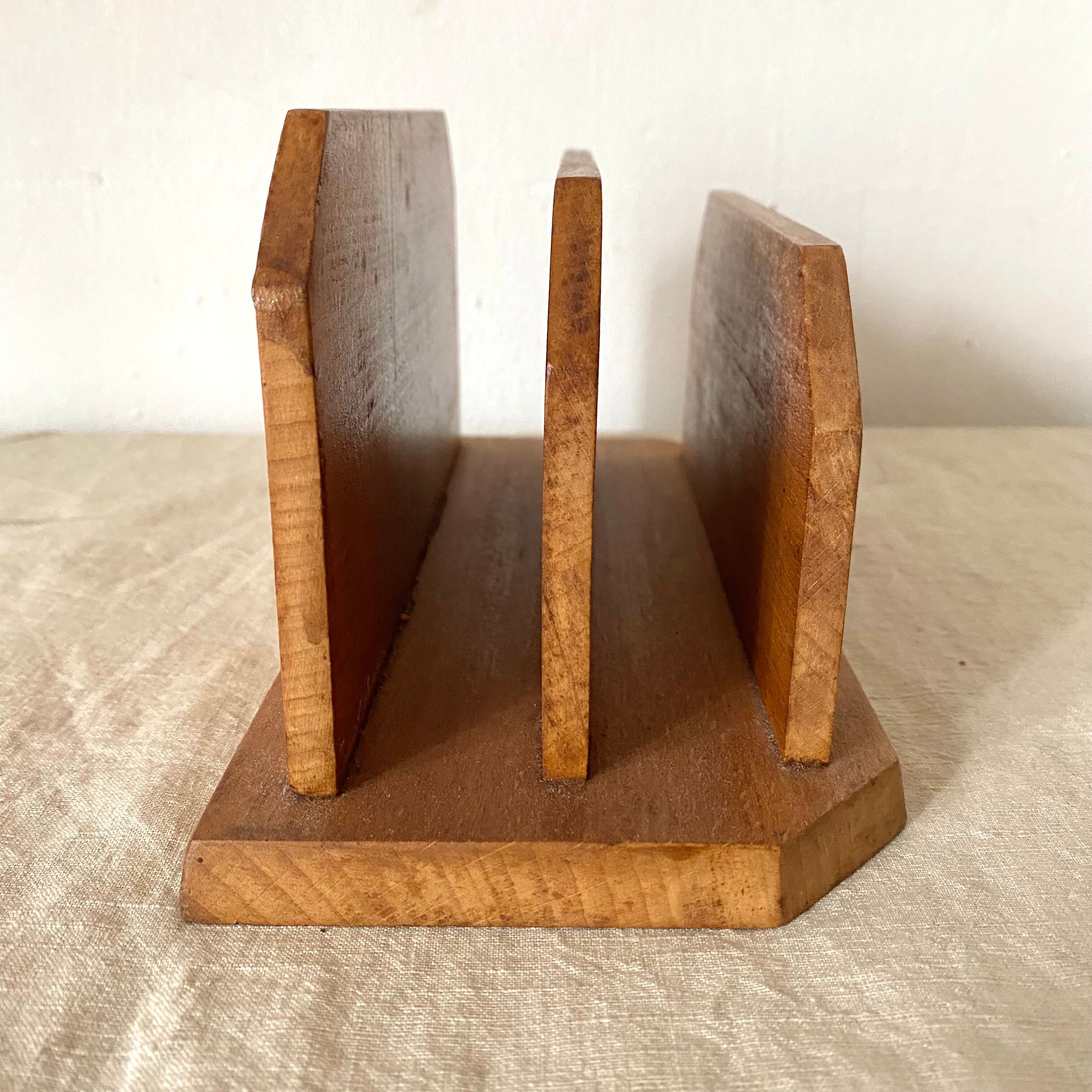 Wooden mail rack, sorter
