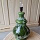 Vintage 1960s green toned ceramic lamp