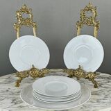 Kmp Berlin Porcelain Flatware and Dessert Plates Set, 20th Century