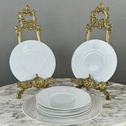 Kmp Berlin Porcelain Flatware and Dessert Plates Set, 20th Century
